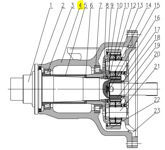 Цапфа рулевая MG19026005 Цапфа рулевая MG19026005